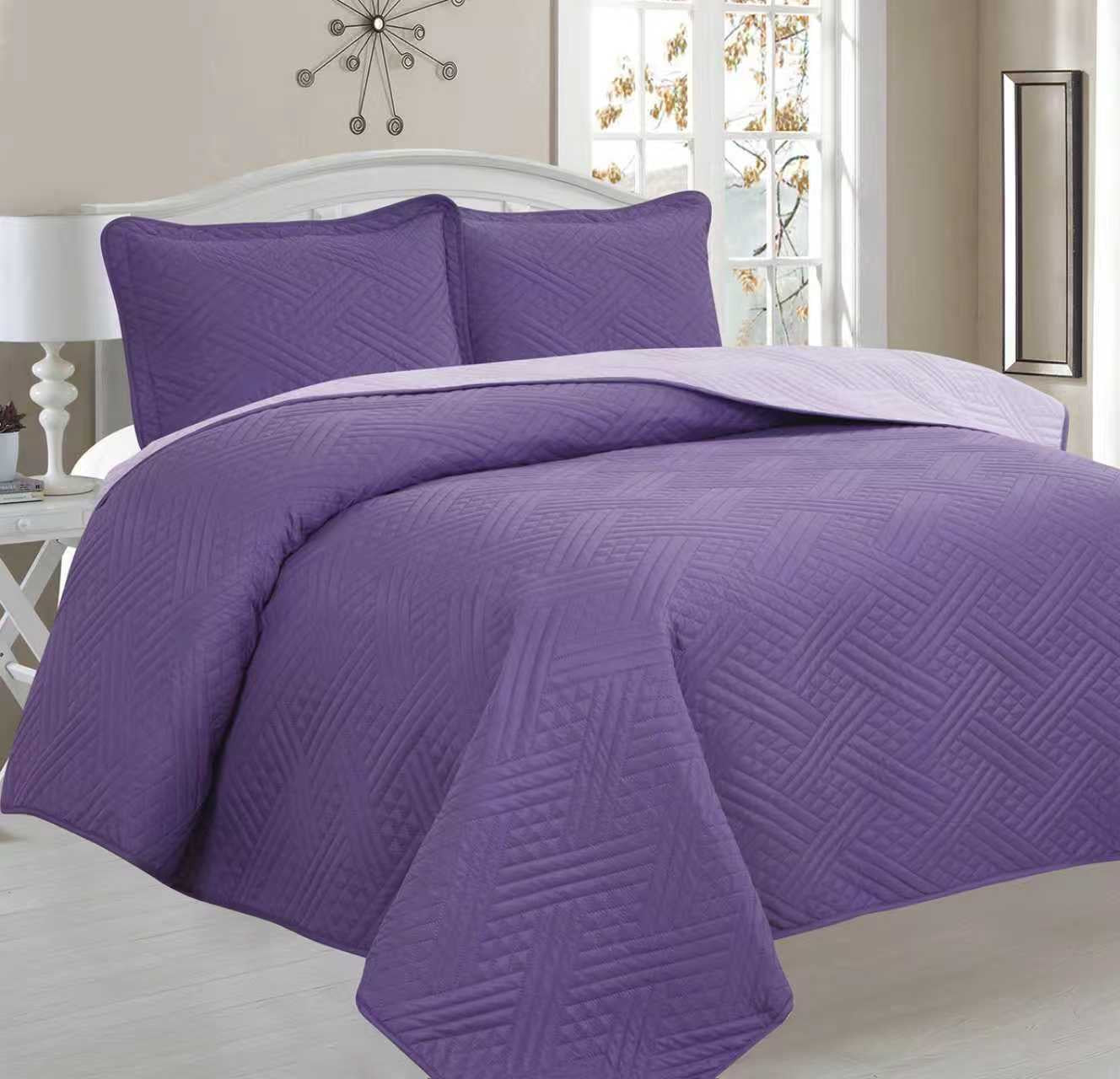 Plain Double Bedspread - Home Luxury