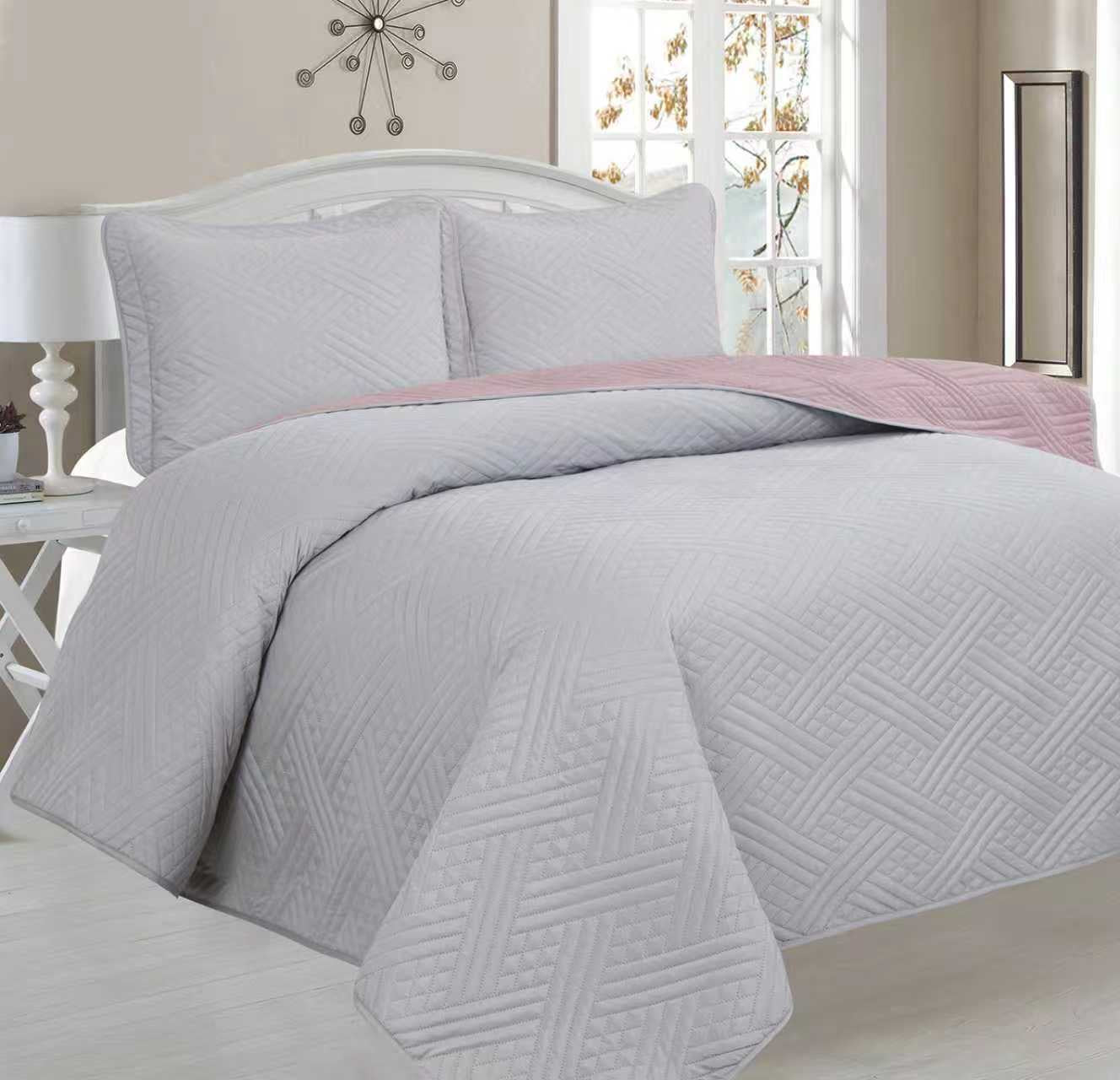 Plain Double Bedspread - Home Luxury